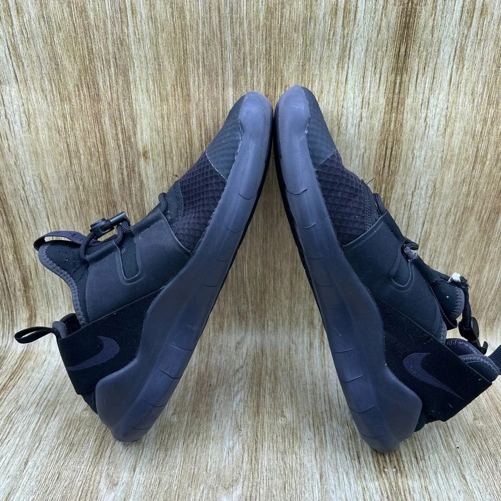 Nike Free RN Commuter 2018 Men's Size 11.5 Black Running Shoes AA1620-002